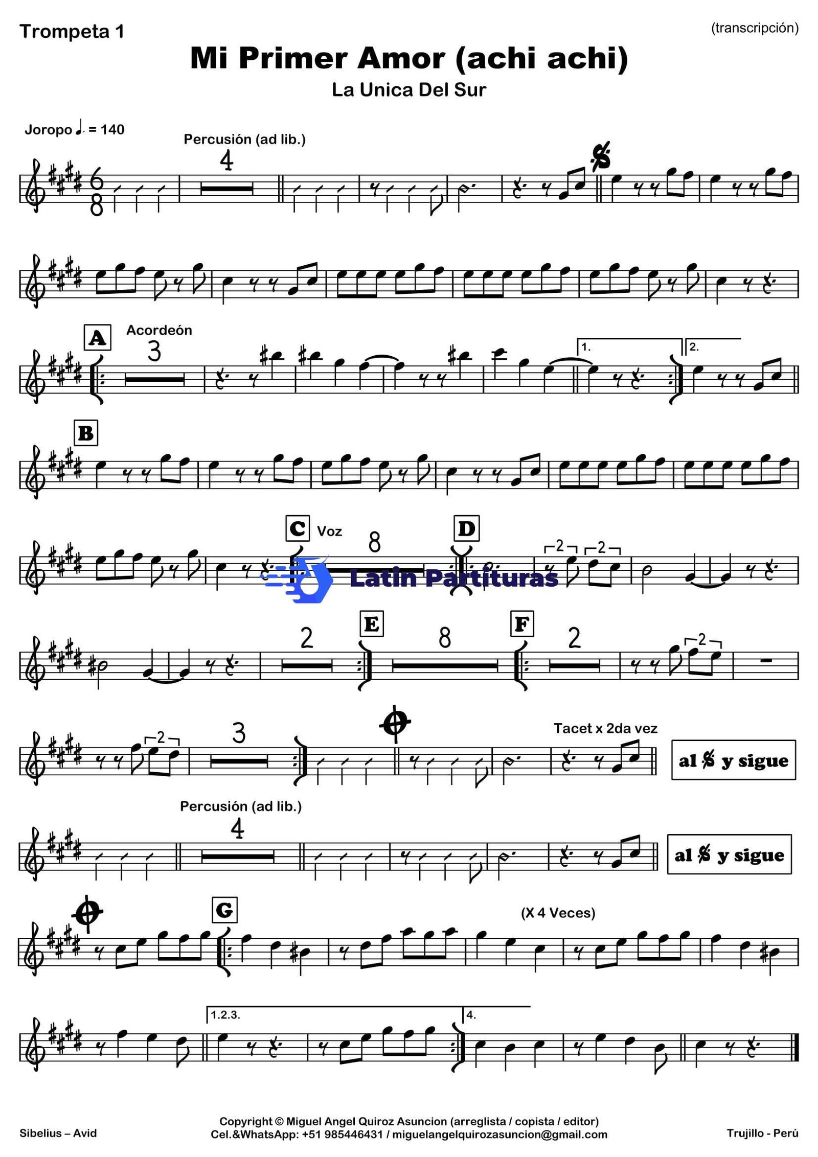 La Unica Del Sur - Mi Primer Amor (Achi Achi) 1 La Unica Del Sur - Mi Primer Amor (Achi Achi)