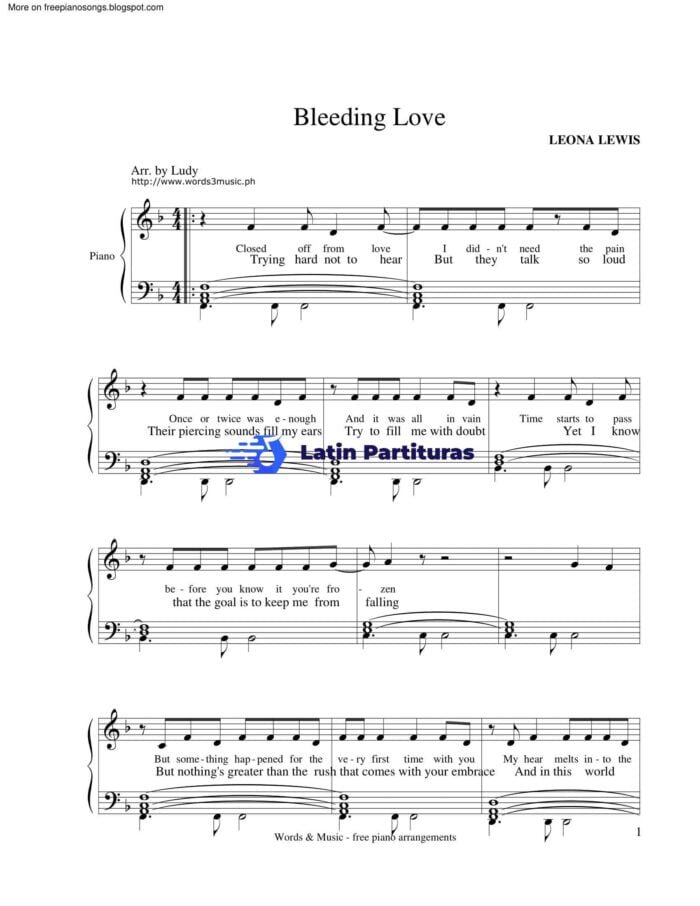 Leona Lewis Bleeding Love 1