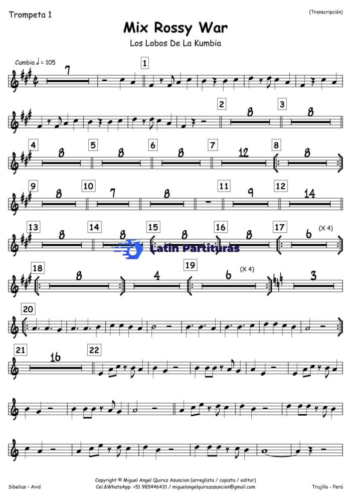 Los Lobos De La Kumbia - Mix Rossy War