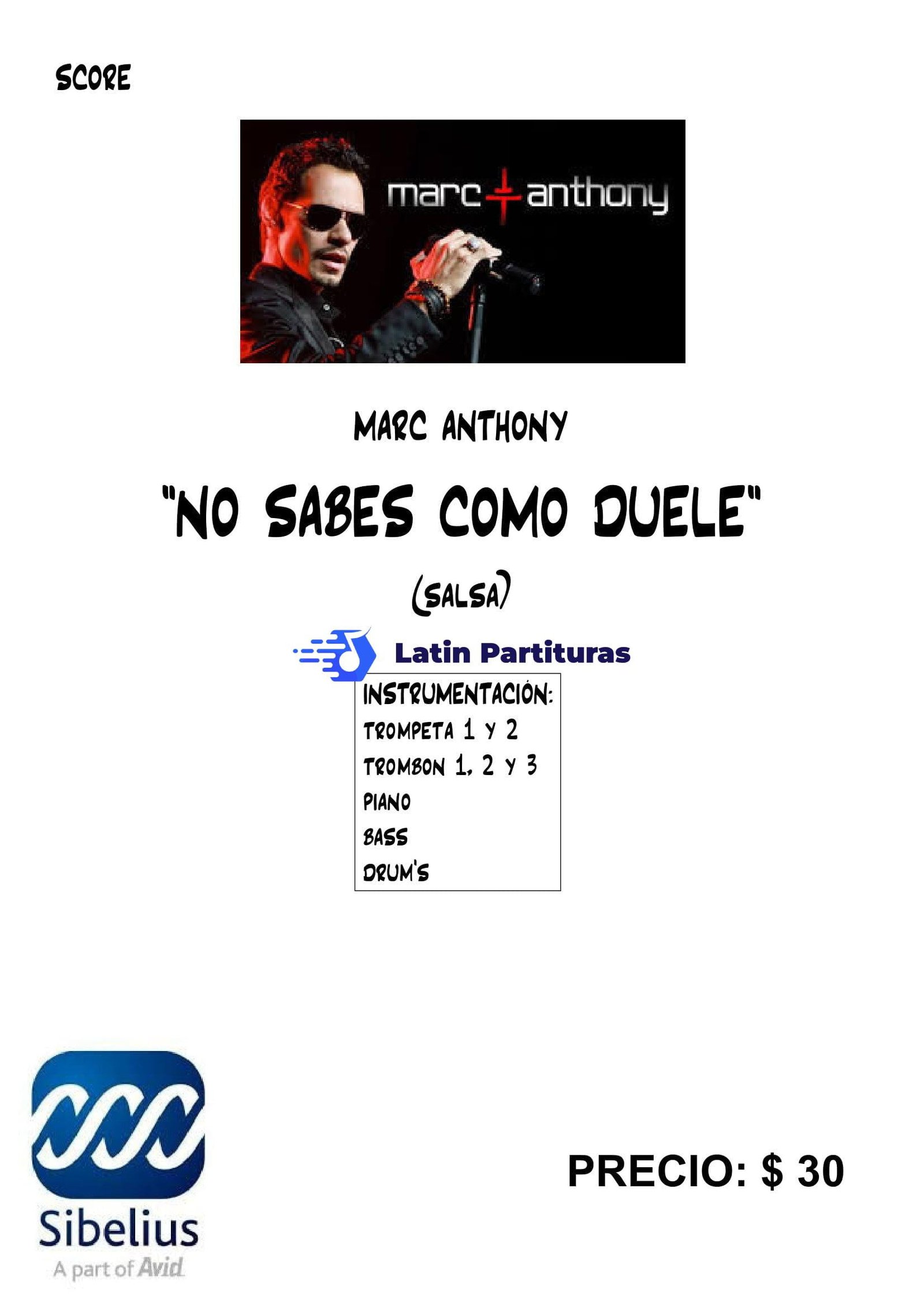 Marc Anthony - No Sabes Como Duele 1 Marc Anthony - No Sabes Como Duele