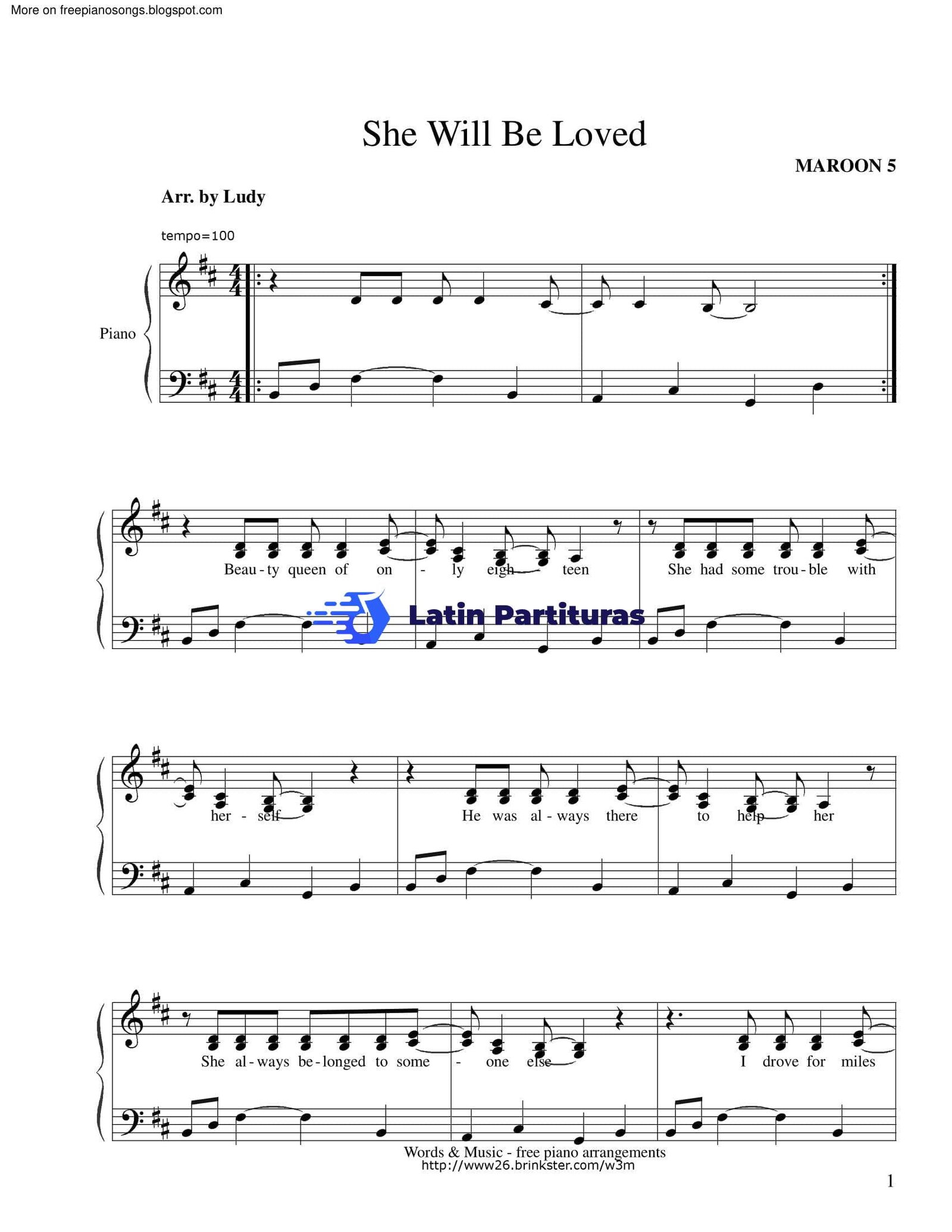 Maroon5 - She Will Be Loved 1 Maroon5 - She Will Be Loved