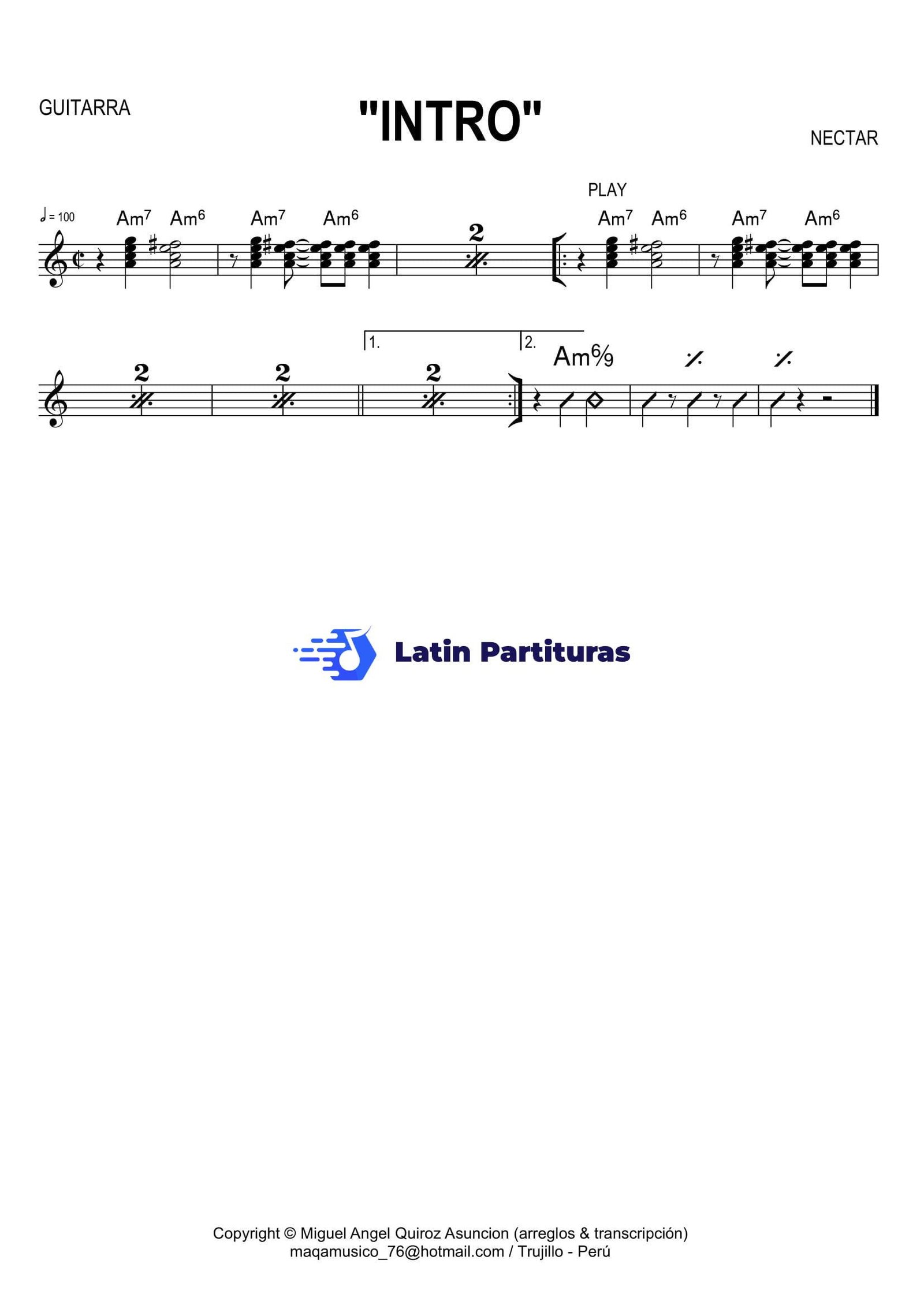 Nectar - Intro 1 Nectar - Intro