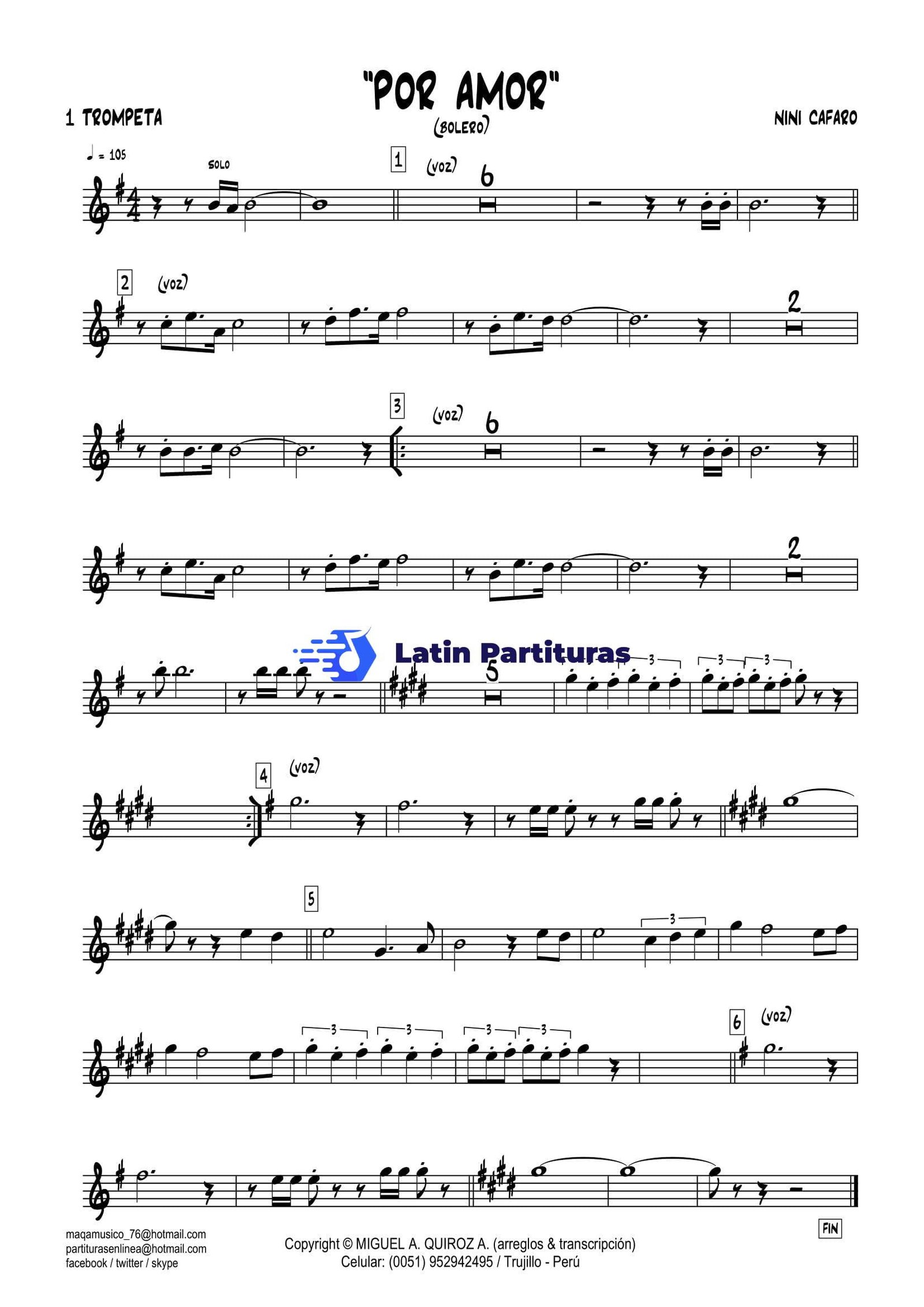 Nini Cafaro - Por Amor (Bolero) 1 Nini Cafaro - Por Amor (Bolero)