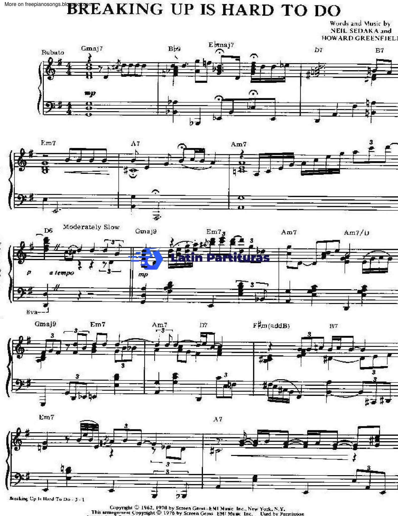 Neil Sedaka - Breaking Up Is Hard To Do 1 Neil Sedaka - Breaking Up Is Hard To Do