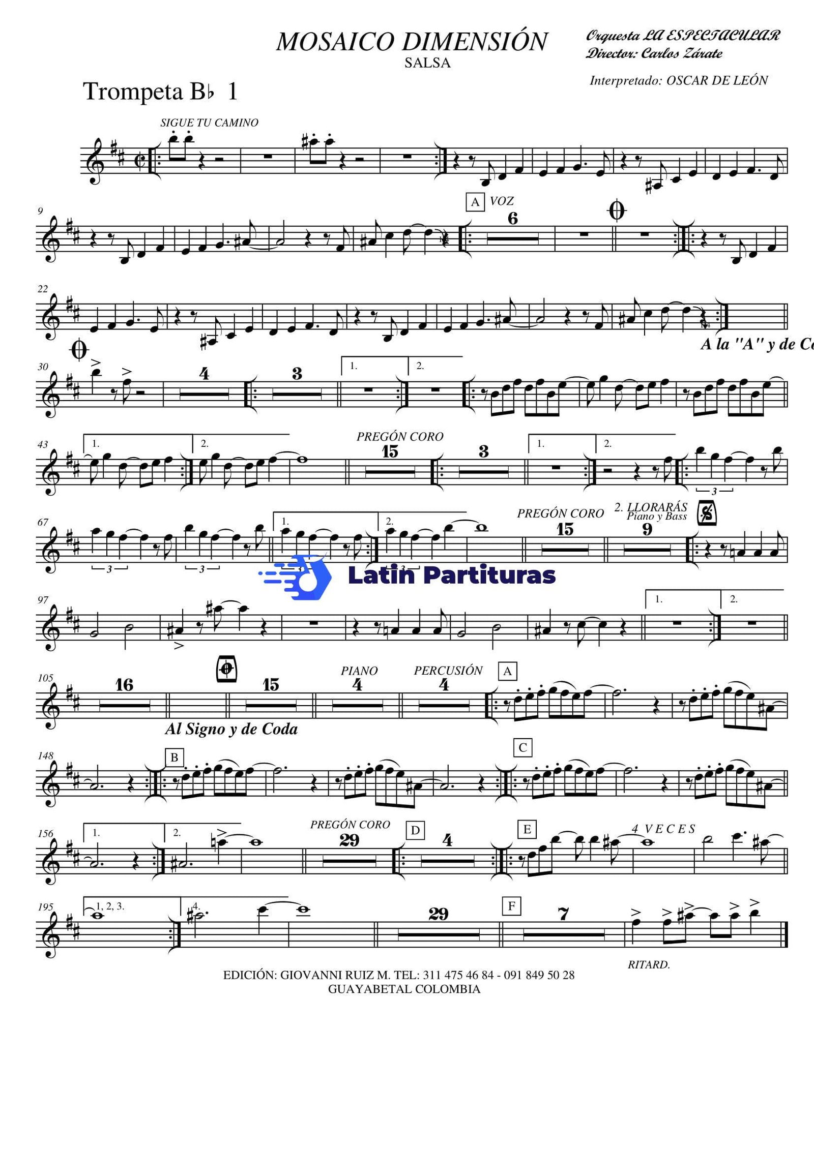 Oscar De Leon - Mosaico Dimension 1 Oscar De Leon - Mosaico Dimension