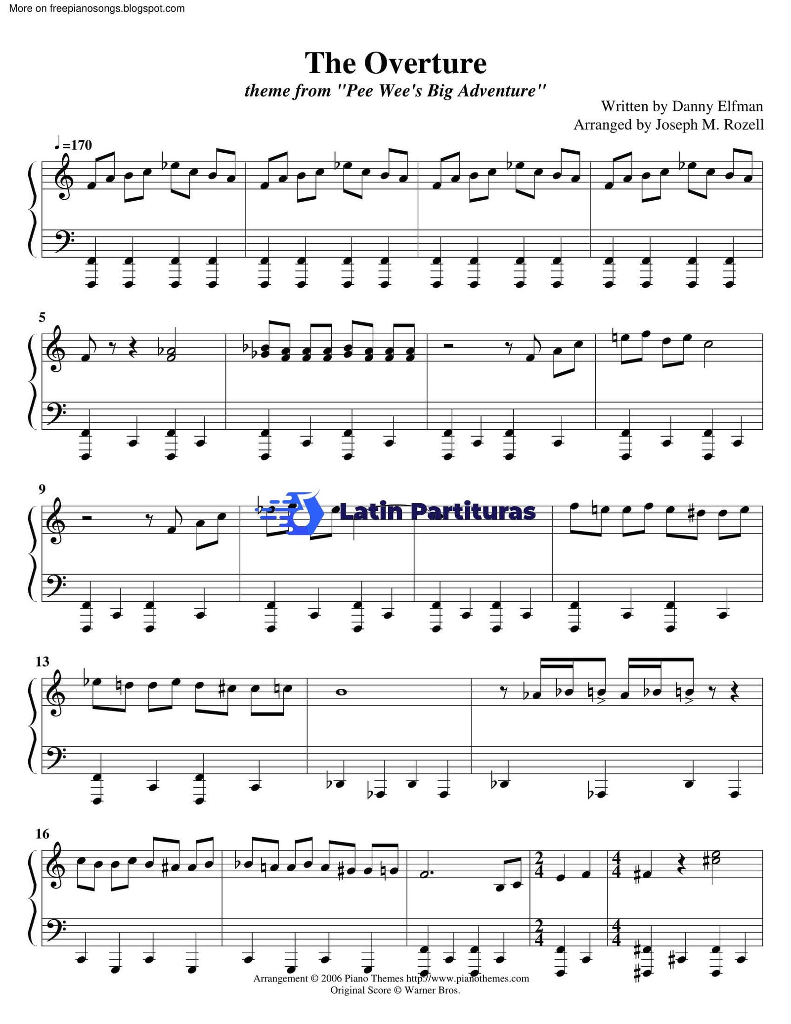 Peewees Big Adventure - The Overture - Danny Elfman 1 Peewees Big Adventure - The Overture - Danny Elfman