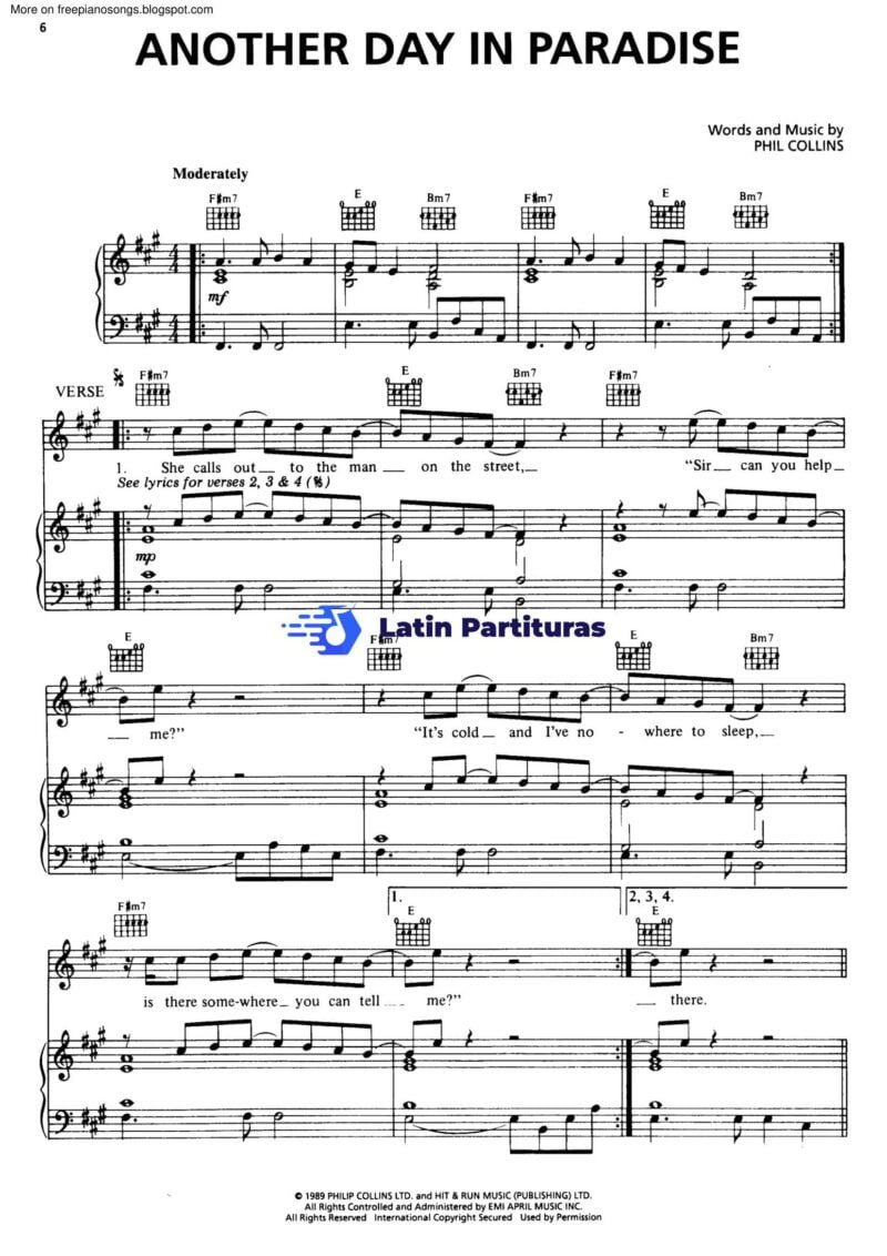 Phil Collins - Another Day In Paradise