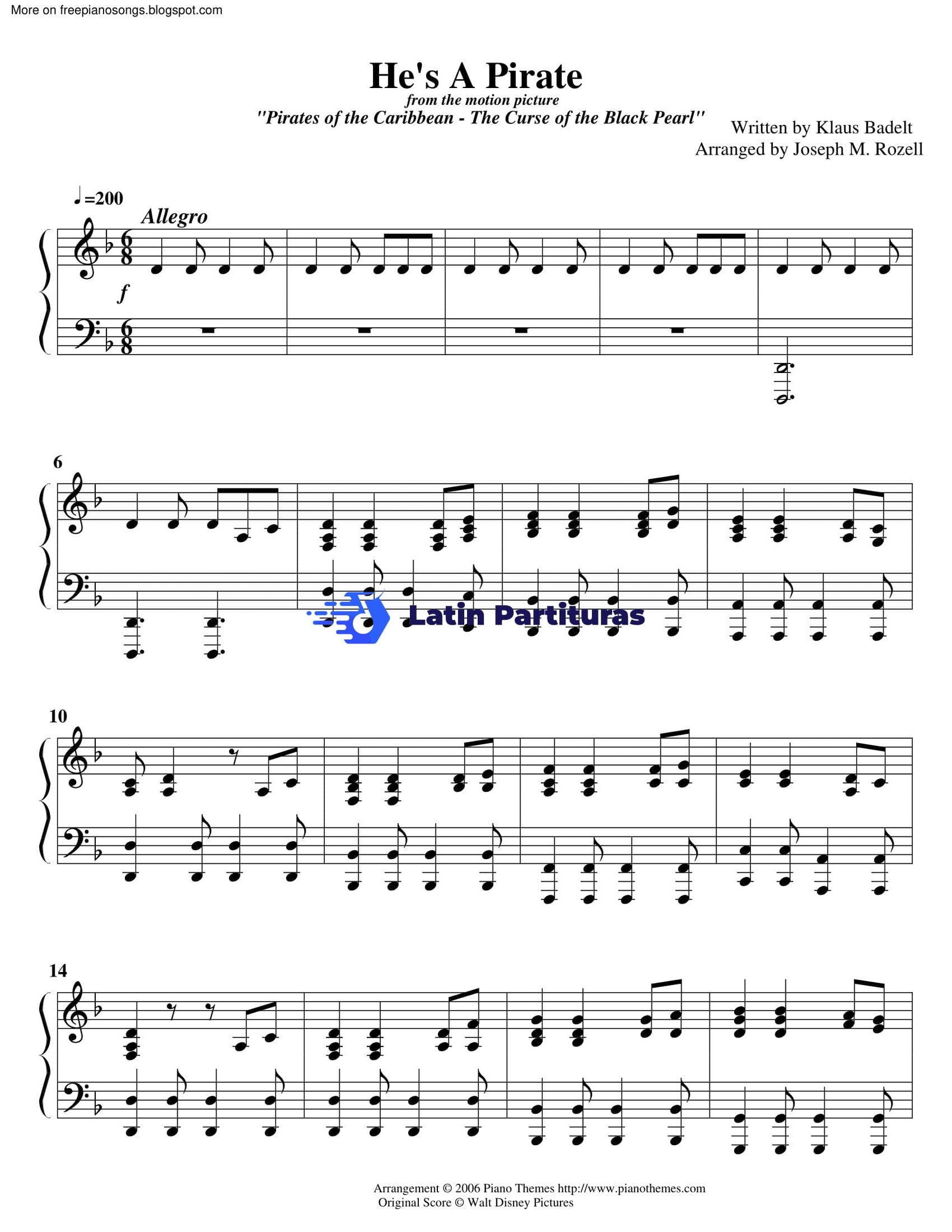 Pirates Of The Caribbean - Hes A Pirate - Klaus Badelt 1 Pirates Of The Caribbean - Hes A Pirate - Klaus Badelt