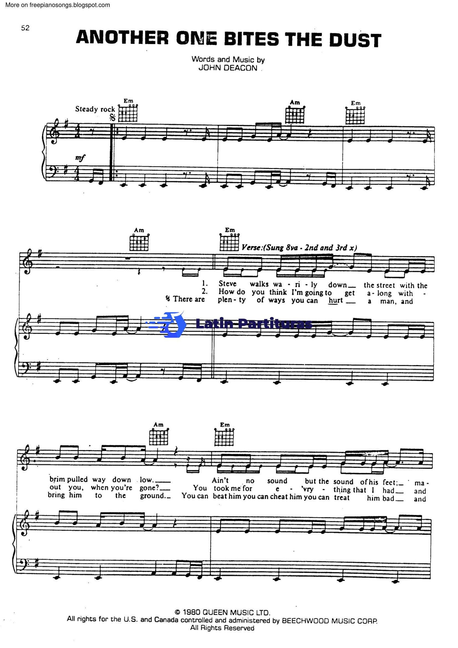 Queen - Another One Bites The Dust 1 Queen - Another One Bites The Dust