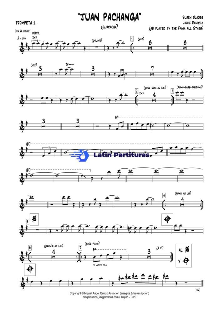 Ruben Blades - Juan Pachanga (En Re Menor)