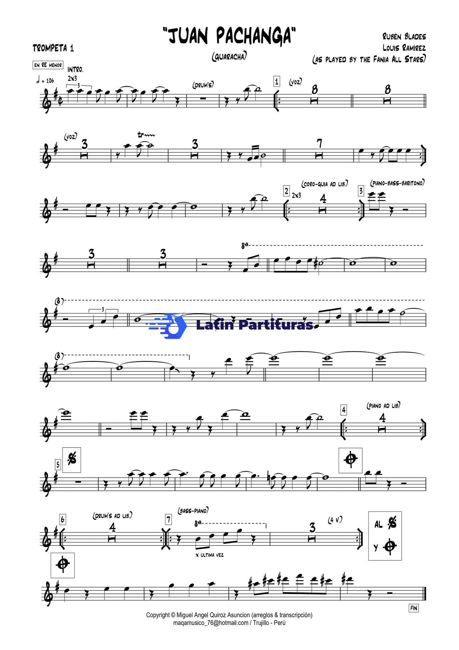 Ruben Blades - Juan Pachanga (En Re Menor) 1 Ruben Blades - Juan Pachanga (En Re Menor)