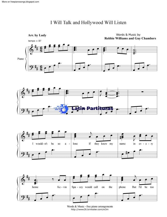 Robbie Williams - I Will Talk And Hollywood Will Listen