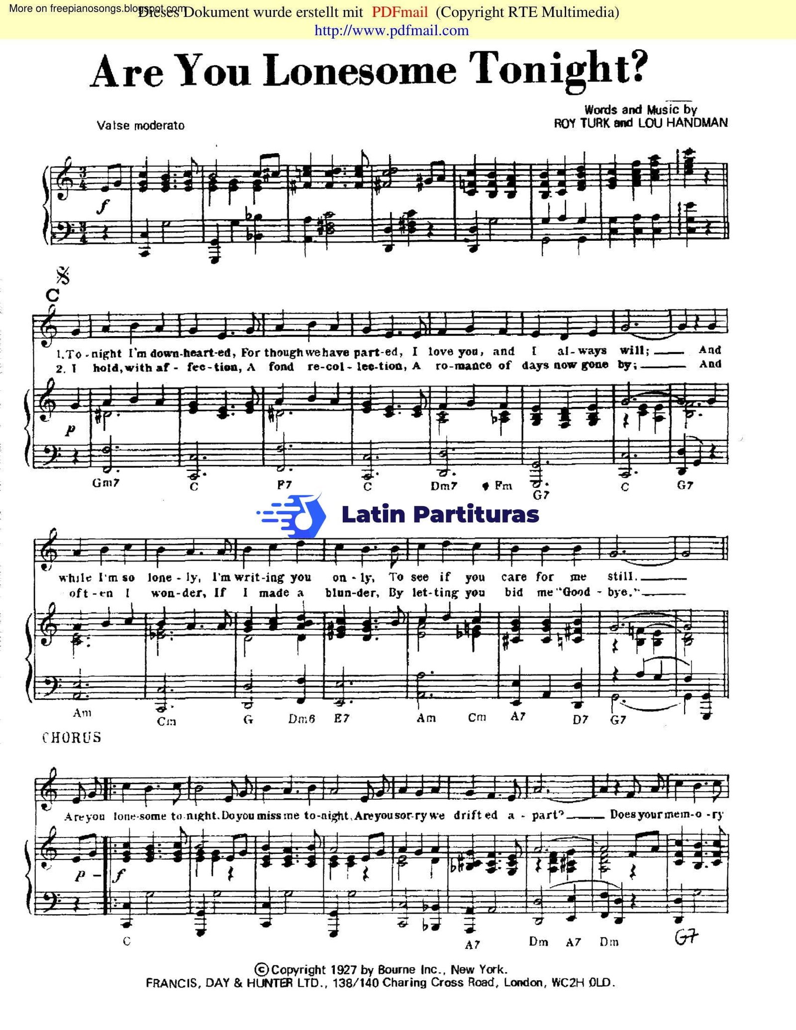 Roy Turk - Are You Lonesome Tonight 1 Roy Turk - Are You Lonesome Tonight