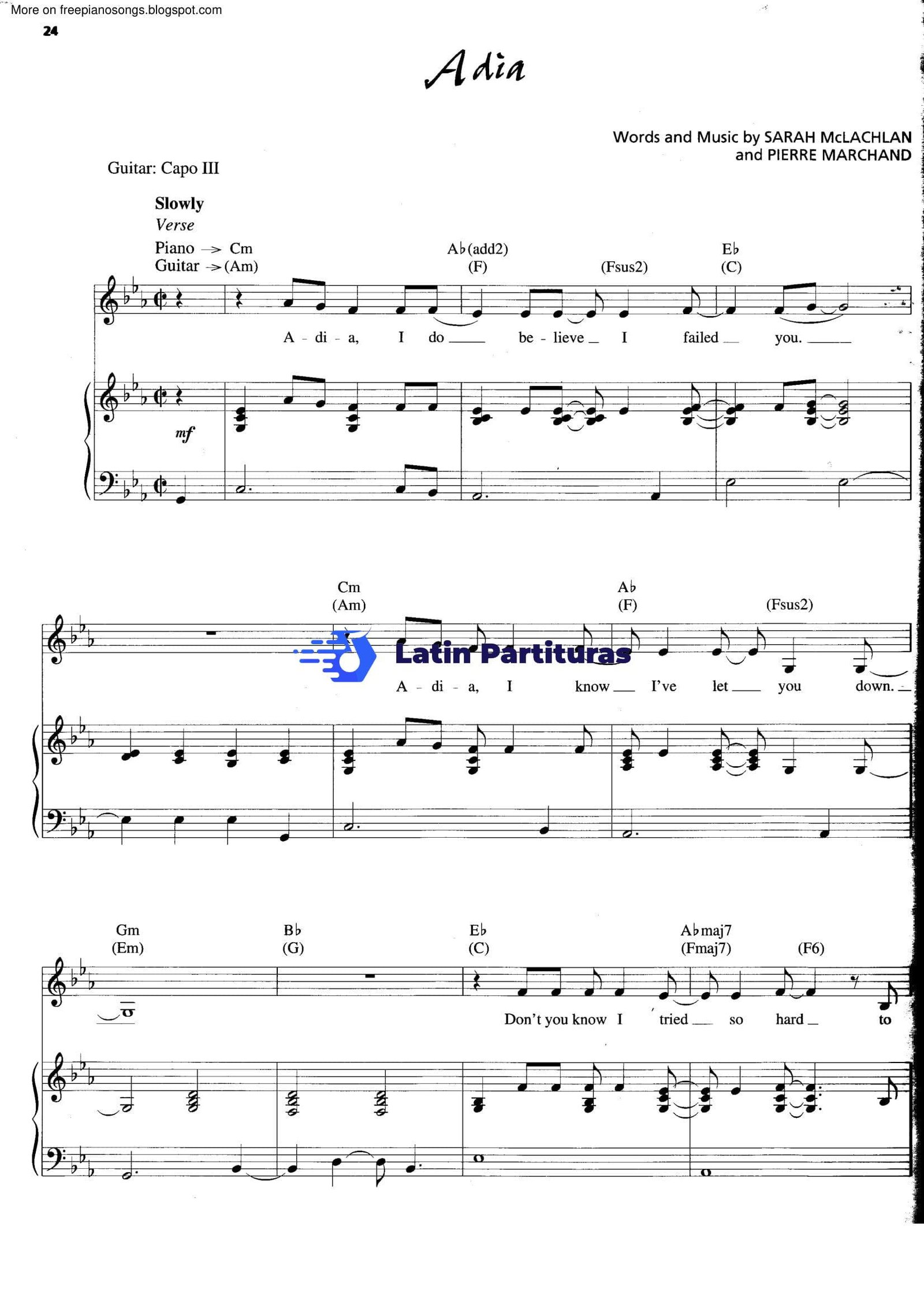 Sarah Mclachlan - Adia 1 Sarah Mclachlan - Adia