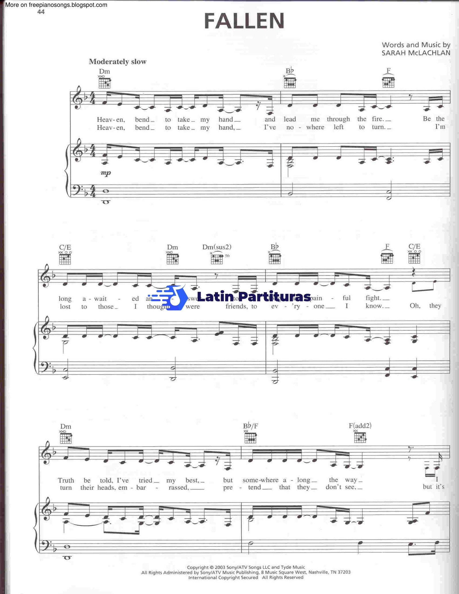 Sarah Mclachlan - Fallen 1 Sarah Mclachlan - Fallen