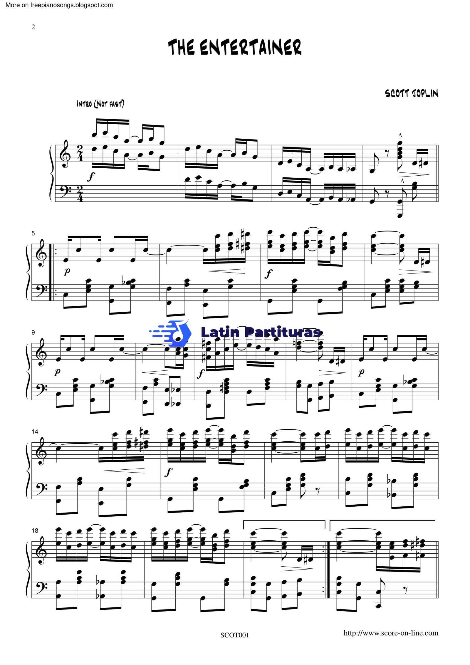 Scott Joplin - The Entertainer 1 Scott Joplin - The Entertainer