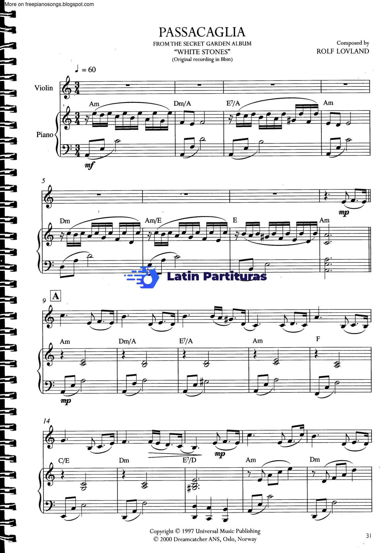 Secret Garden - Passacaglia 1 Secret Garden - Passacaglia