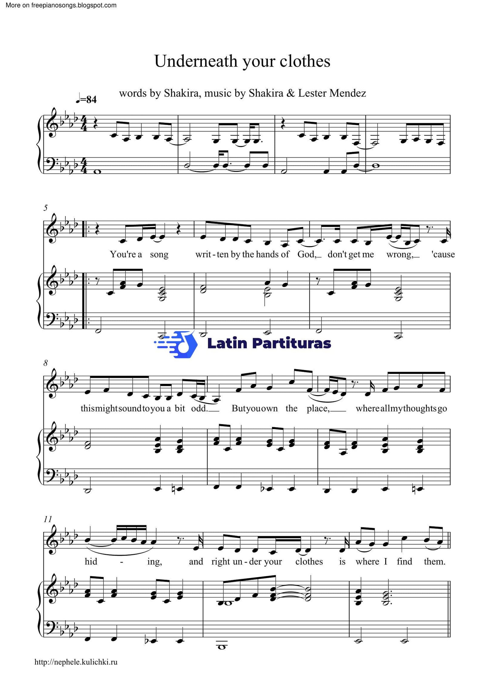 Shakira - Underneath Your Clothes 1 Shakira - Underneath Your Clothes