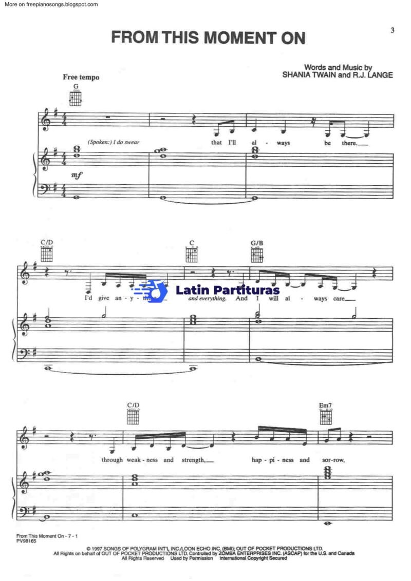 Shania Twain - From This Moment On