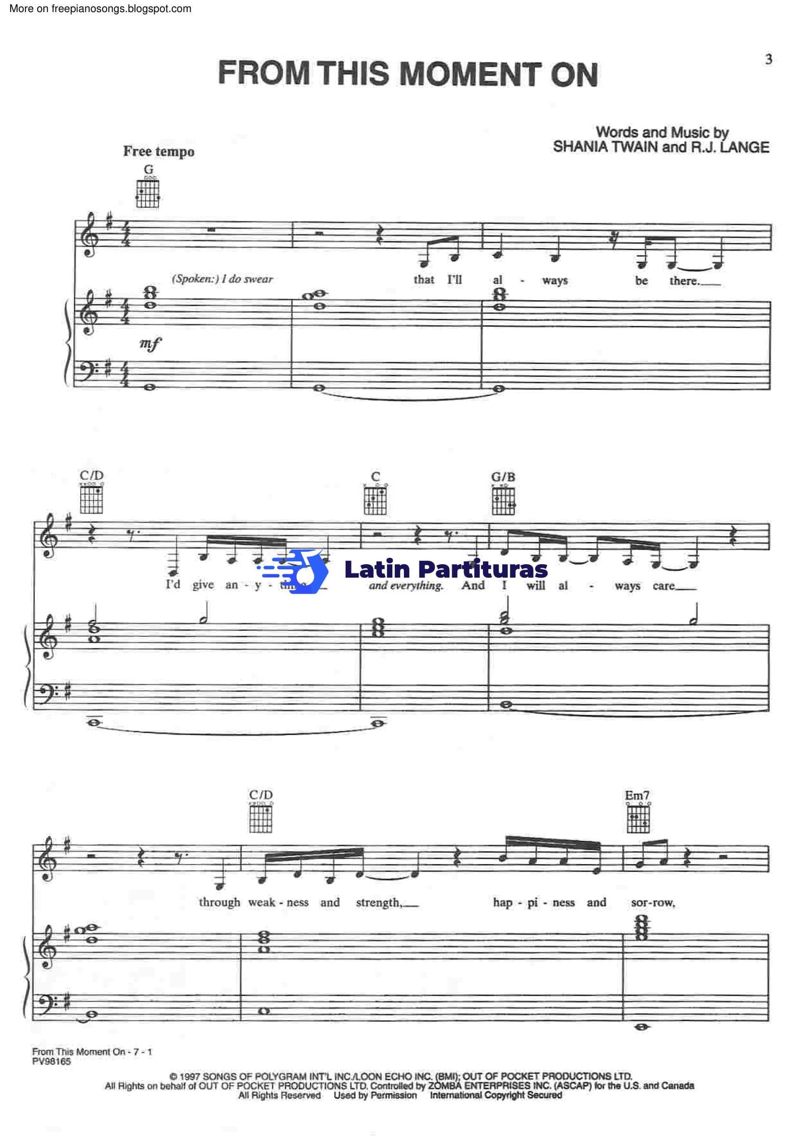 Shania Twain - From This Moment On 1 Shania Twain - From This Moment On