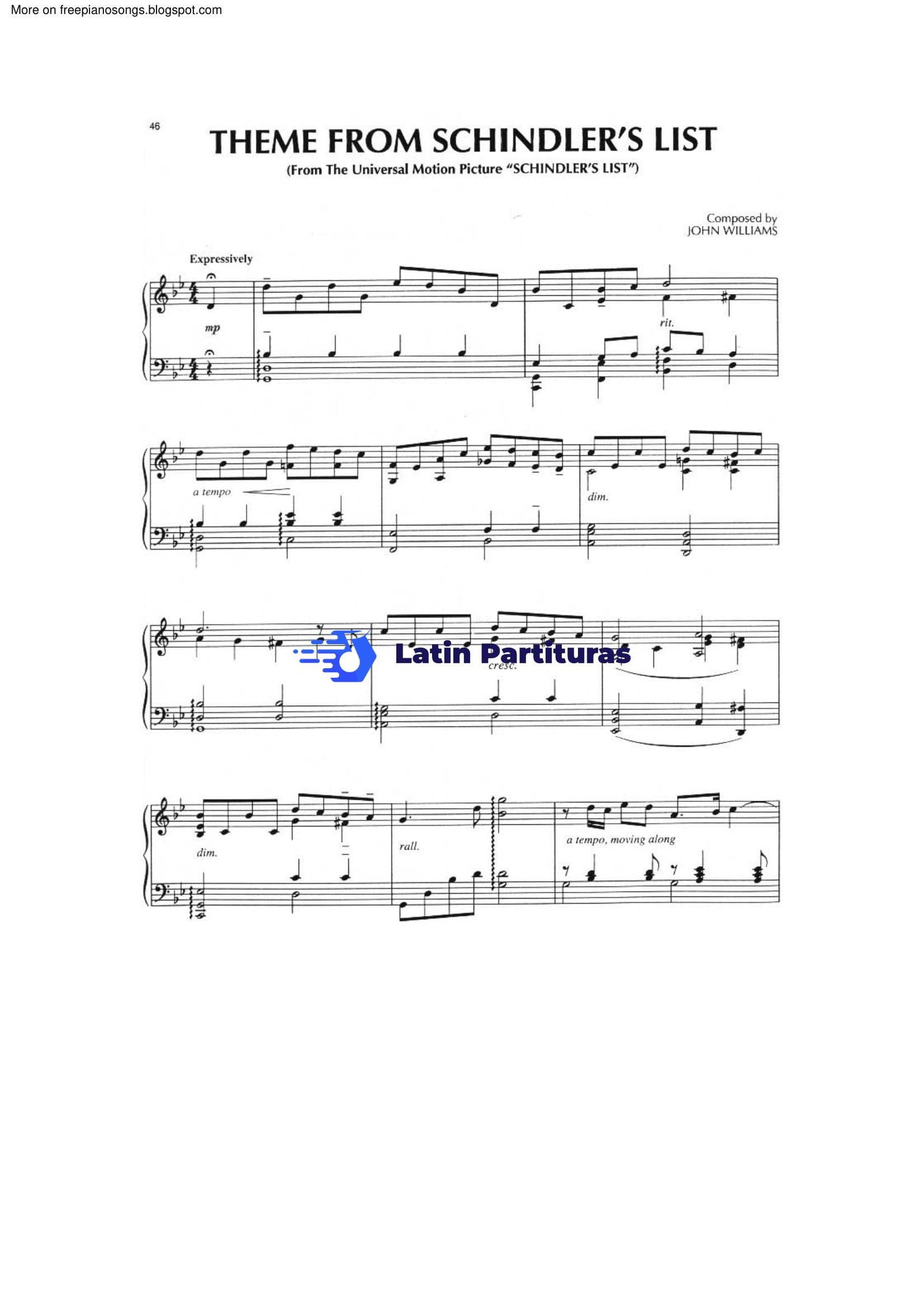 Shindlers List - Main Theme - John Williams 1 Shindlers List - Main Theme - John Williams