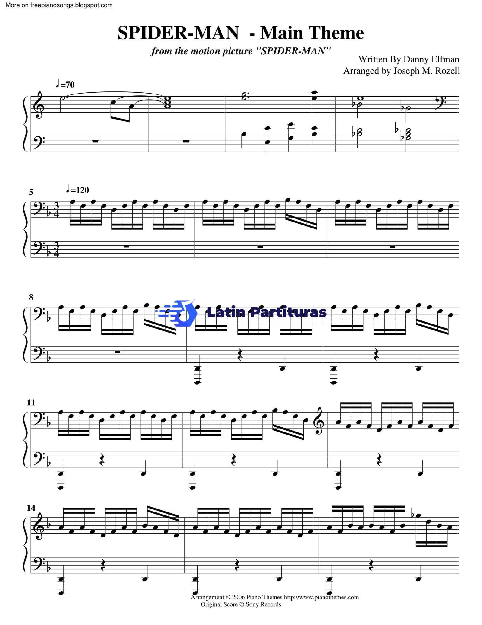 Spiderman - Maintheme - Danny Elfman 1 Spiderman - Maintheme - Danny Elfman