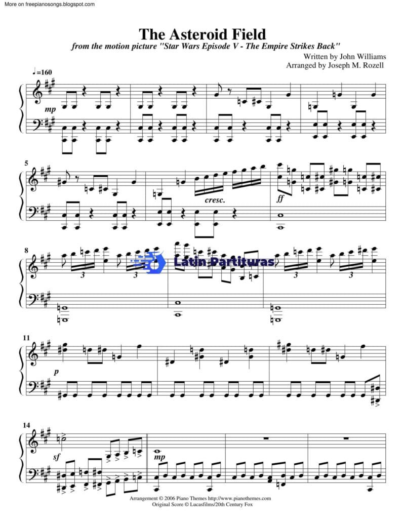 Star Wars Episode 5 - The Empire Strikes Back - The Asteroid Field - John Williams