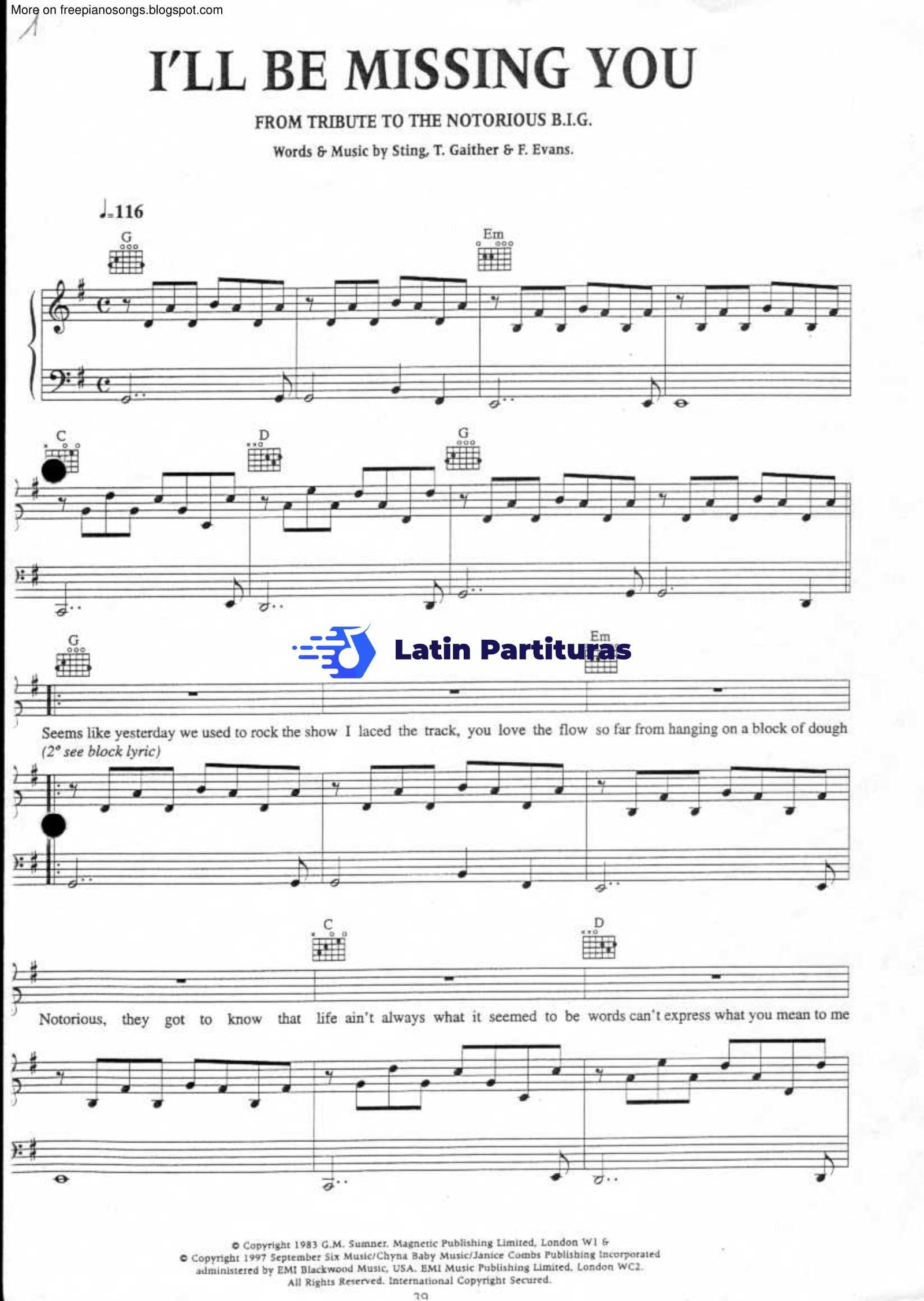 Sting - Ill Be Missing You 1 Sting - Ill Be Missing You