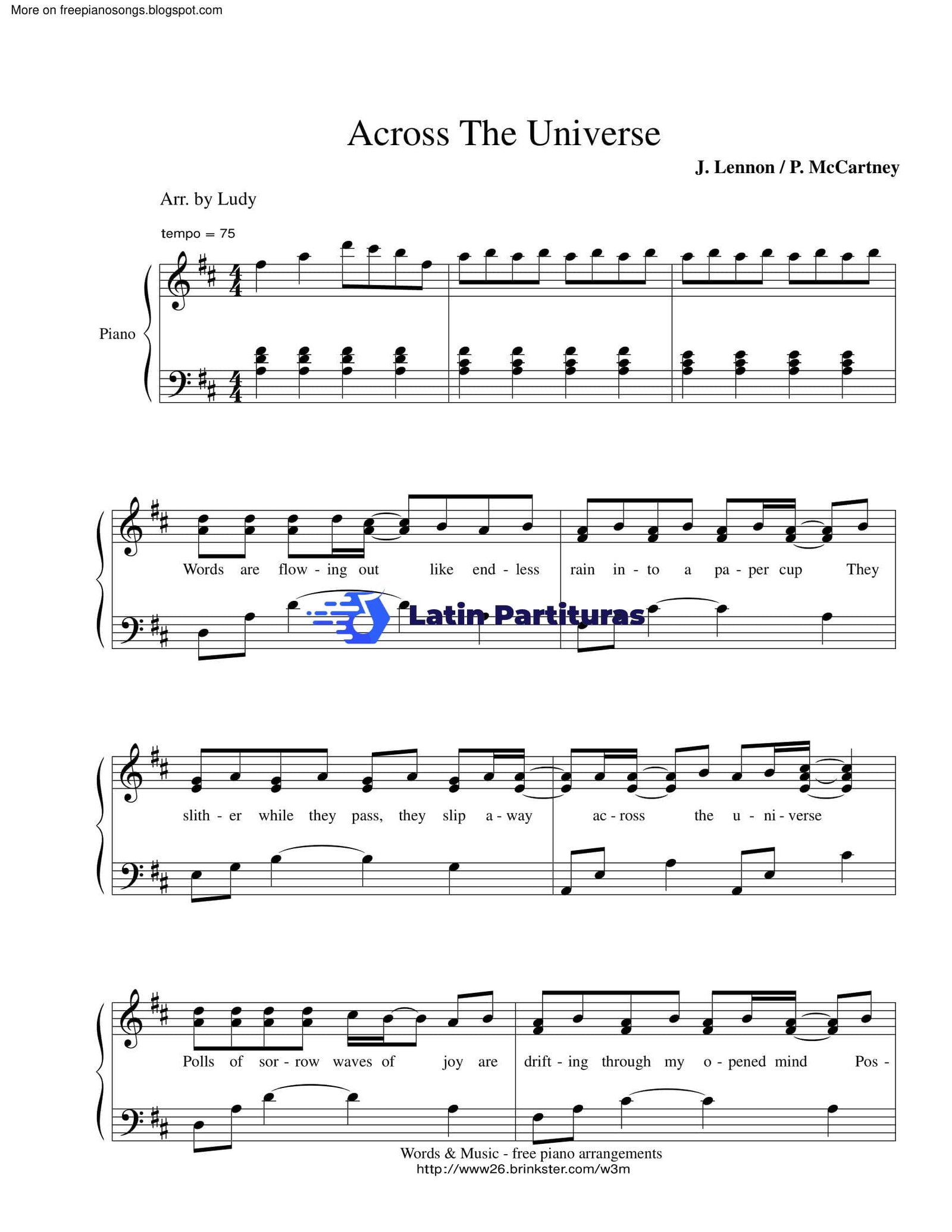 The Beatles - Across The Universe 1 The Beatles - Across The Universe