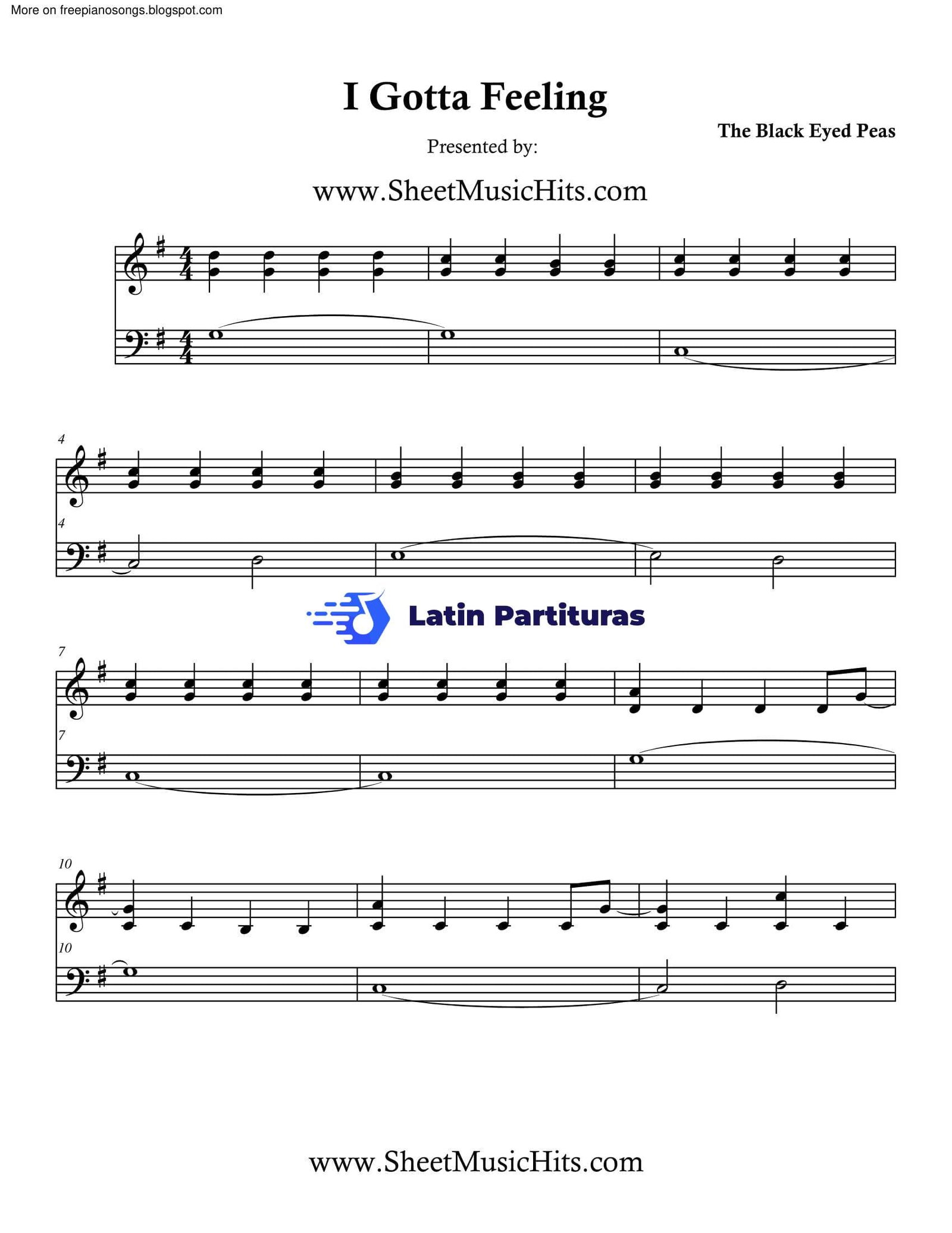 The Black Eyed Peas - I Gotta Feeling 1 The Black Eyed Peas - I Gotta Feeling