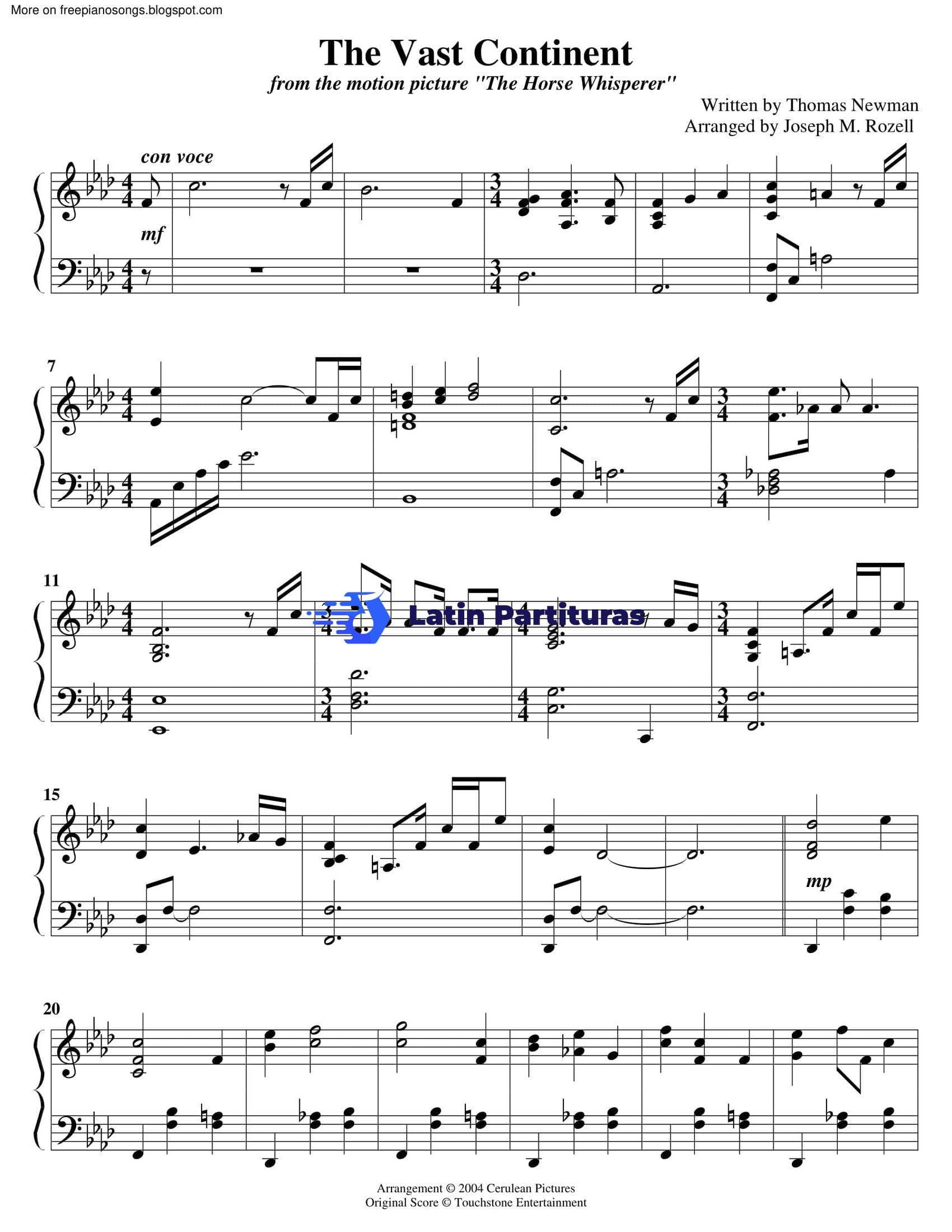 The Horsewisperer - The Vast Continent - Thomas Newman 1 The Horsewisperer - The Vast Continent - Thomas Newman