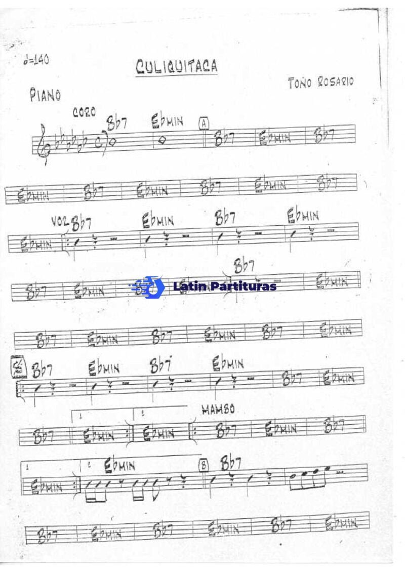 Toño Rosario - Culiquitaca Merengue