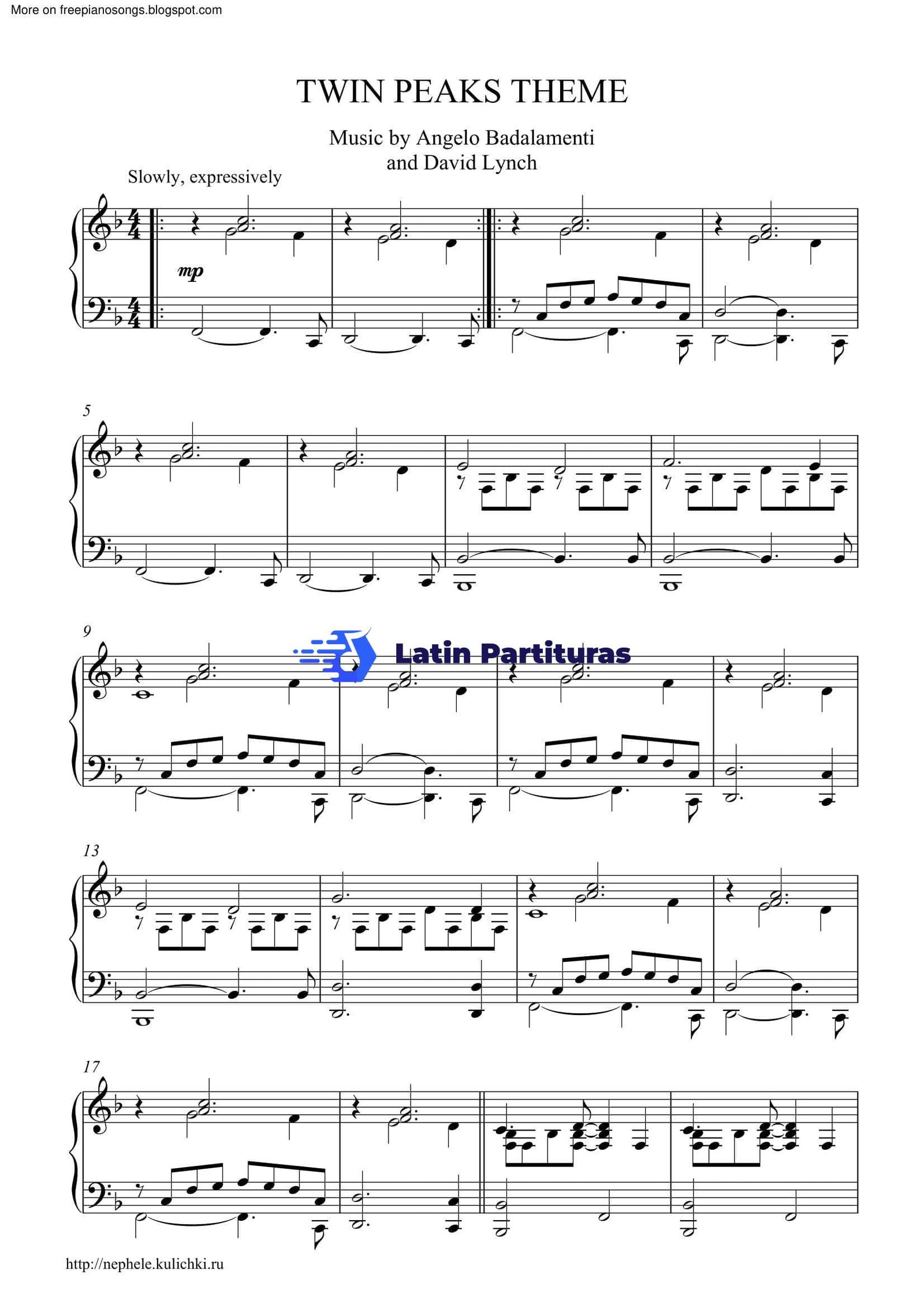 Twin Peaks - Twin Peaks Theme 1 Twin Peaks - Twin Peaks Theme