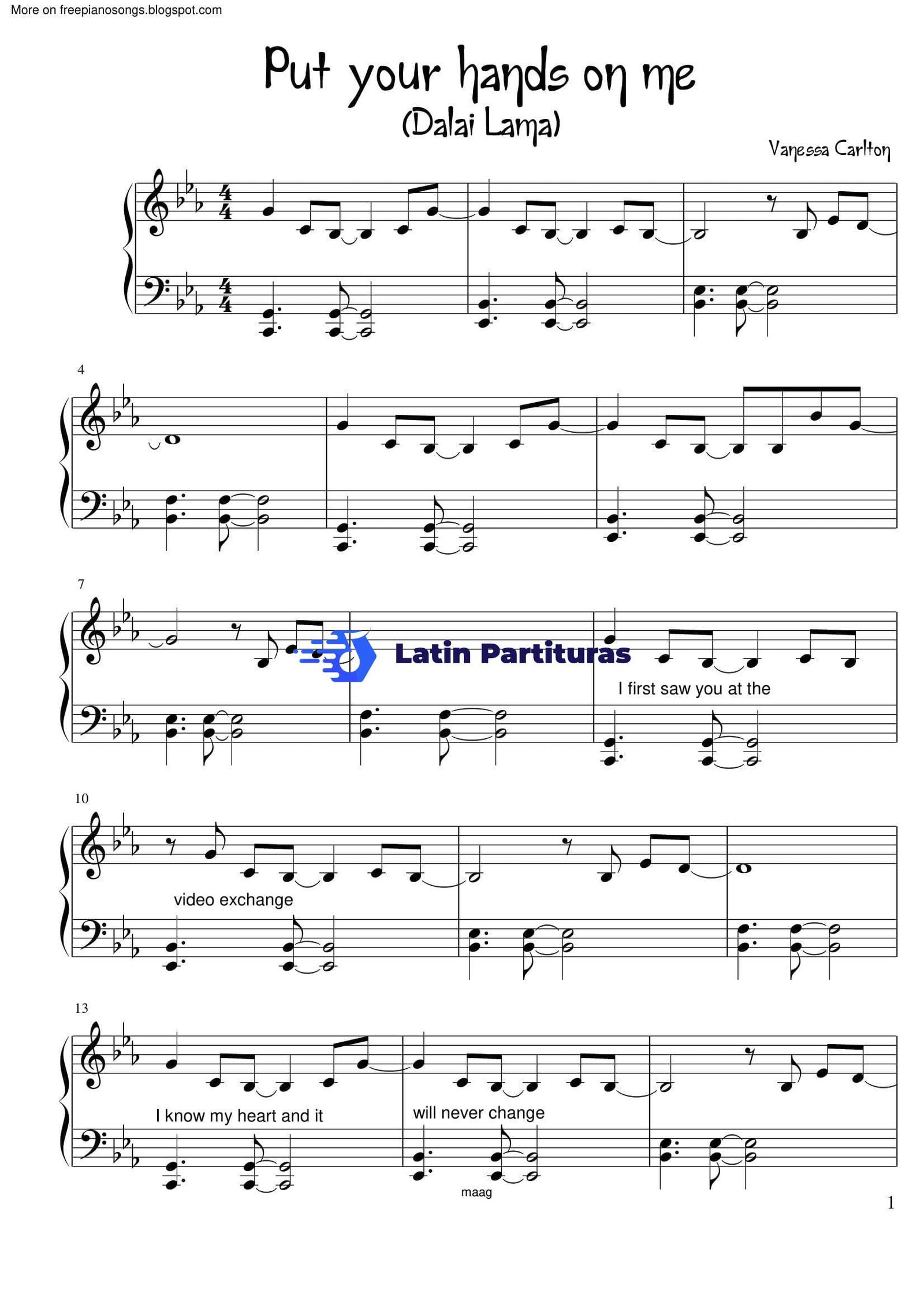 Vanessa Carlton - Put Your Hands On Me 1 Vanessa Carlton - Put Your Hands On Me