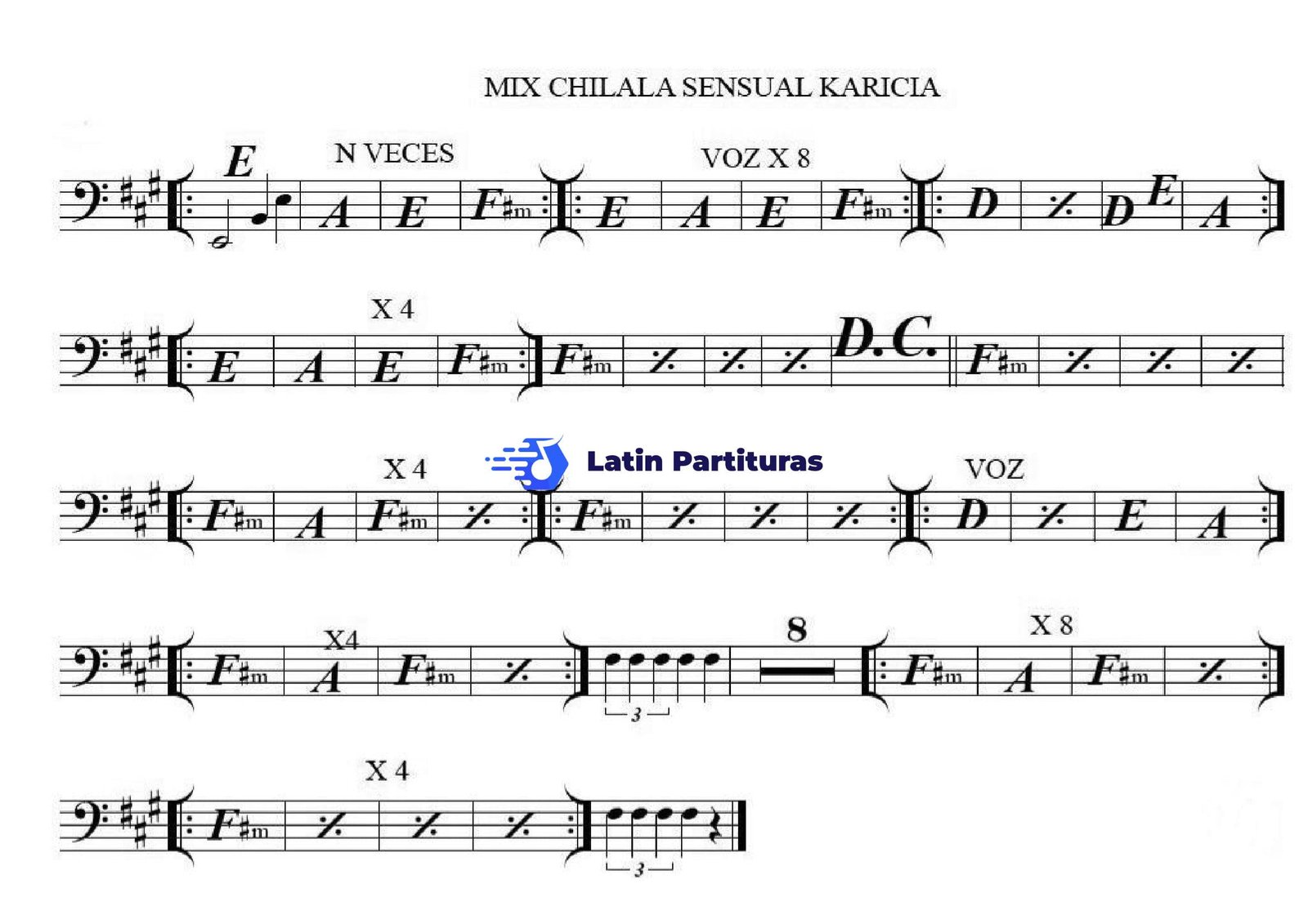 Sensual Karicia - Mix Chilala (Acordes) 1 Sensual Karicia - Mix Chilala (Acordes)