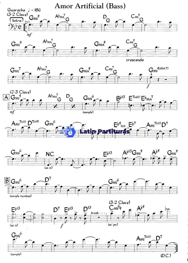 Amor Artificial - Bajo