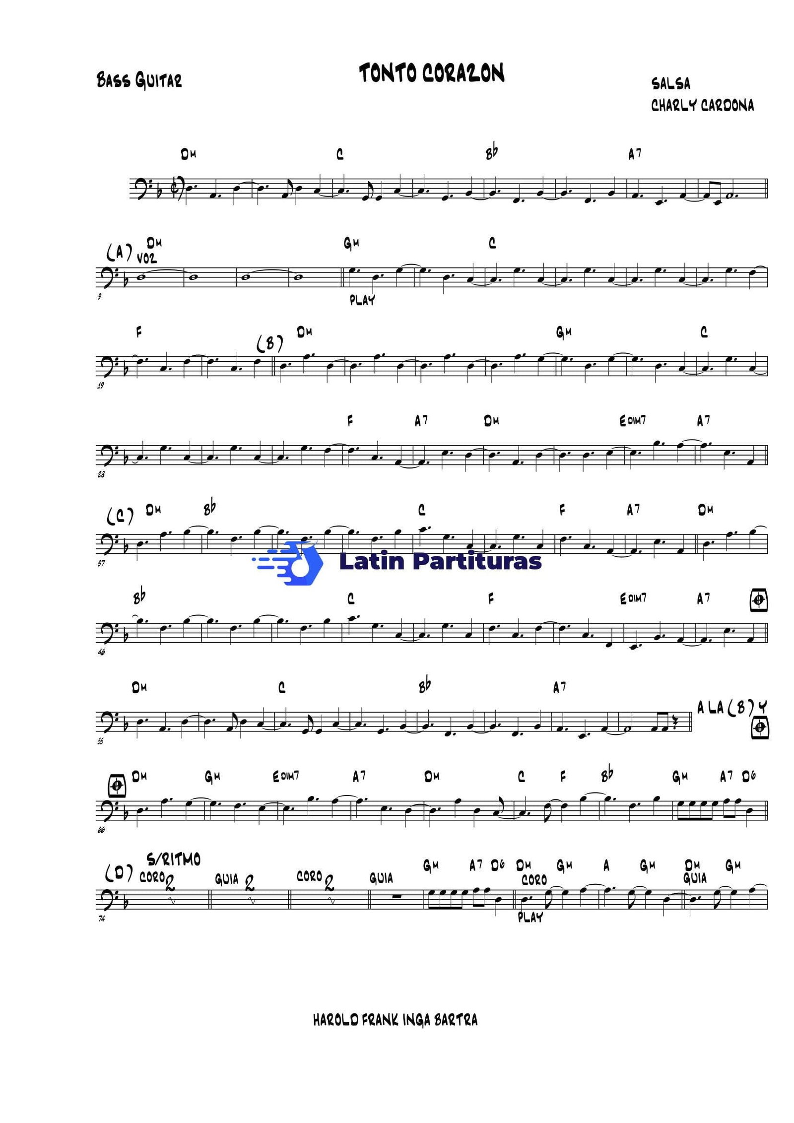 Charlie Cardona - Tonto Corazon 1 Charlie Cardona - Tonto Corazon
