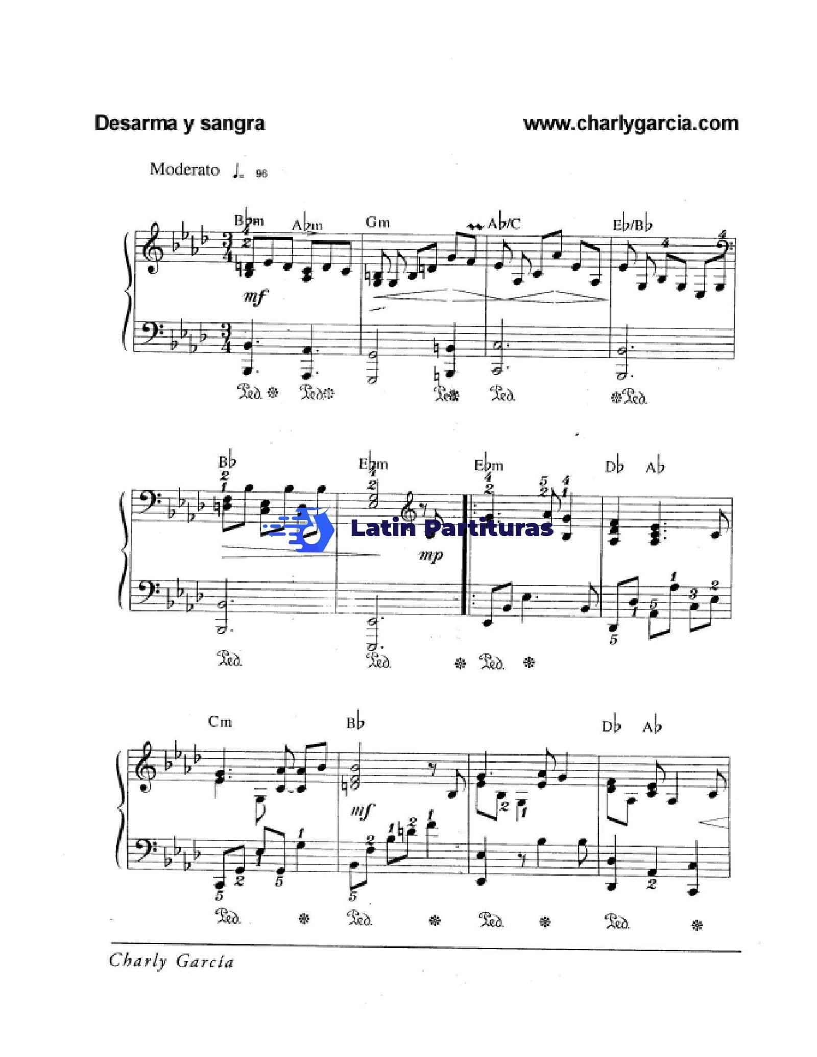 Charly García - Desarma Y Sangra (Solo Armonia) 1 Charly García - Desarma Y Sangra (Solo Armonia)