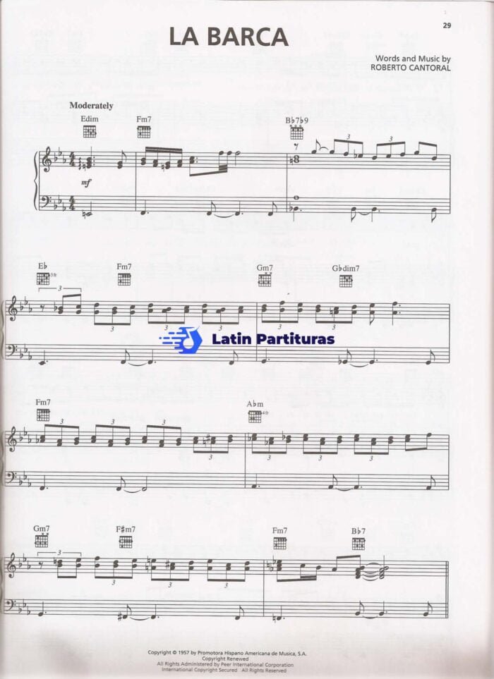 Luis Miguel La Barca Piano Voz Partituras 1