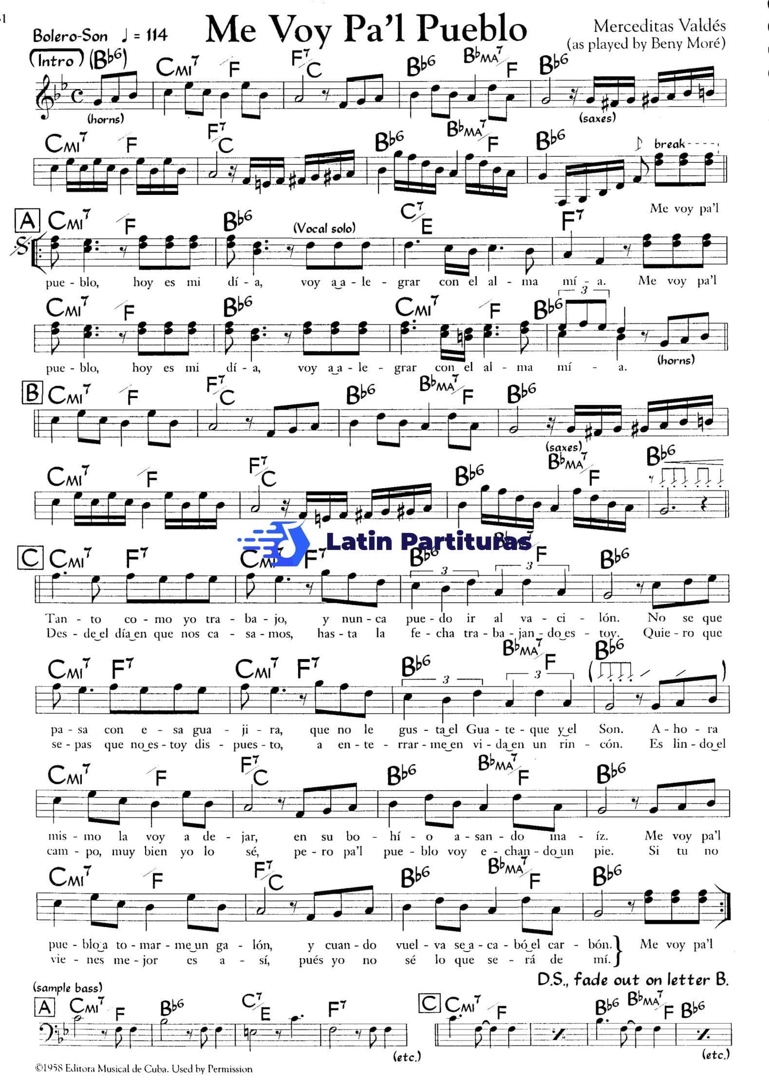 Me Voy Pa'l Pueblo - Benny Moré 1 Me Voy Pa'l Pueblo - Benny Moré