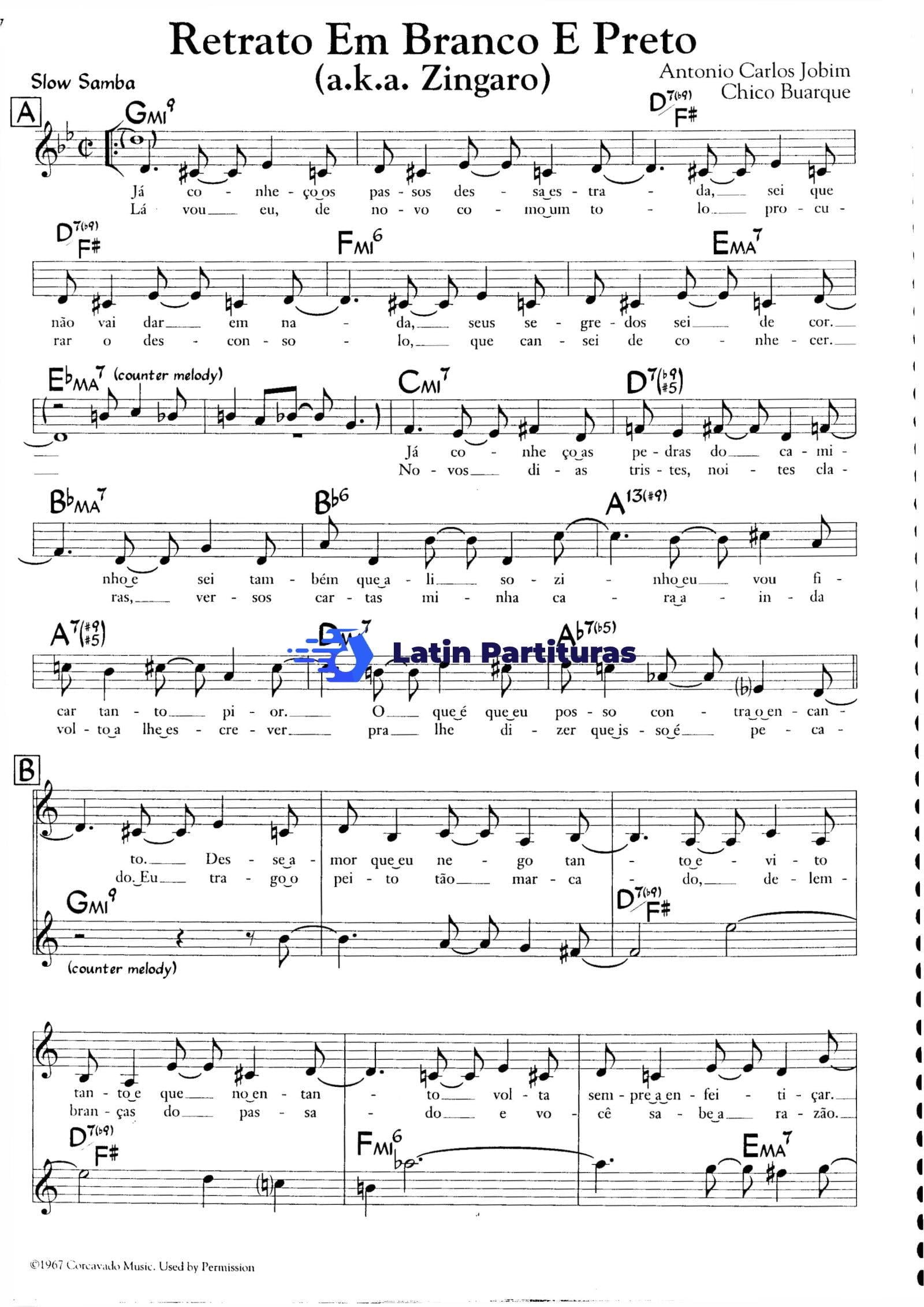 Retrato Em Branco E Preto - Antonio Carlos Jobim 1 Retrato Em Branco E Preto - Antonio Carlos Jobim