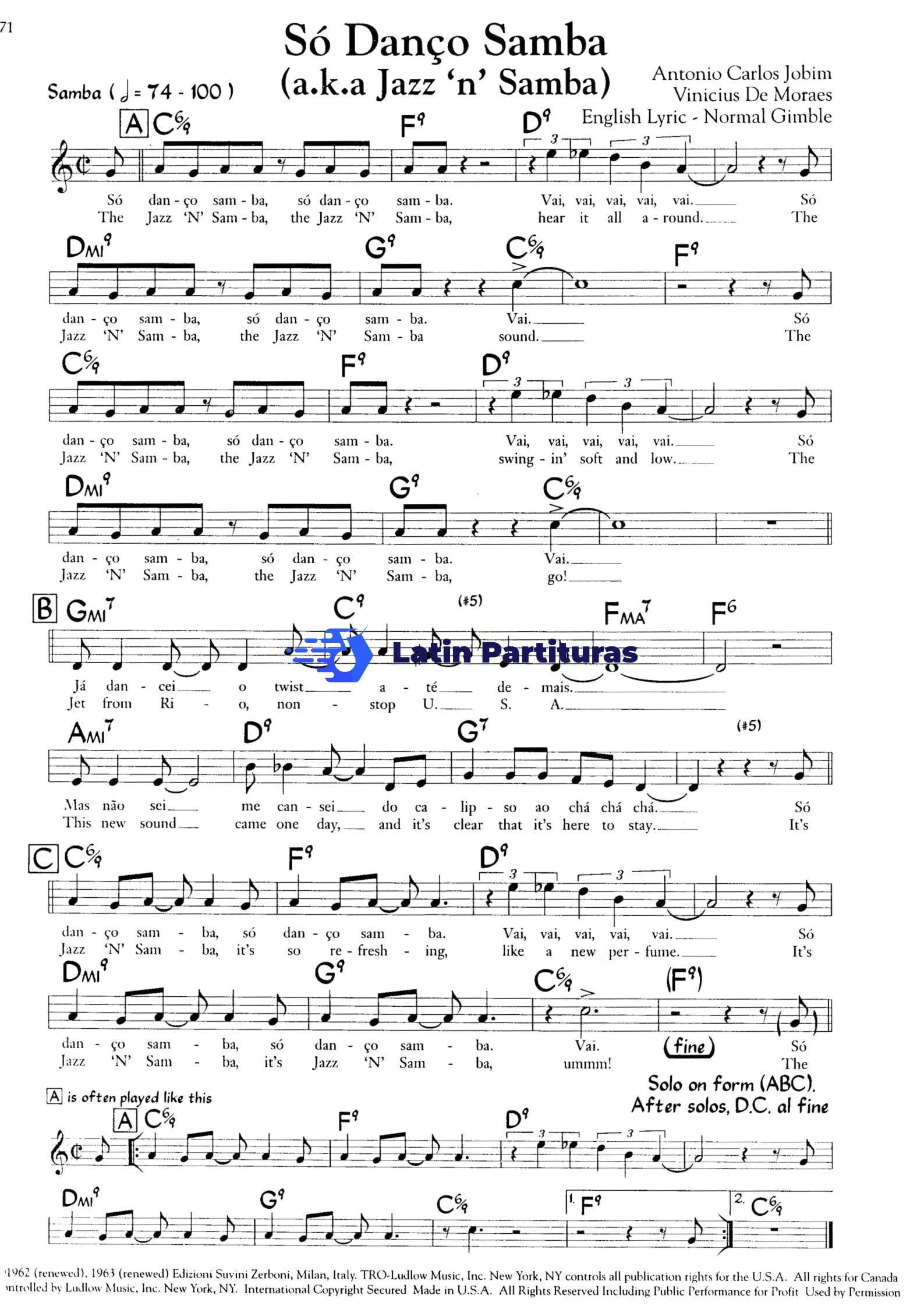 Só Dango Samba - Tom Jobim 1 Só Dango Samba - Tom Jobim